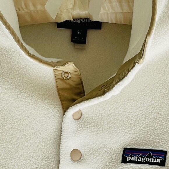 Patagonia Lightweight Synchilla Snap-T Pullover Bleached Stone Khaki Size XS - Picture 6 of 10